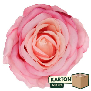 600szt główki róży satynowej szer:12cm wys:8cm