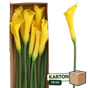 18szt kalie gumowe na łodydze wys:93cm główka:8*24cm