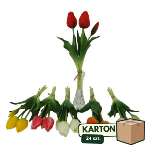 24szt bukiety tulipanów gumowych wys:28cm