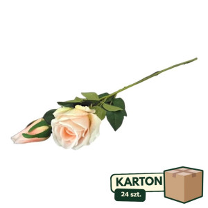 24szt róże 3D na łodydze z pąkiem wys:68cm