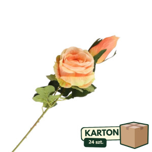 24szt róże 3D na łodydze z pąkiem wys:68cm