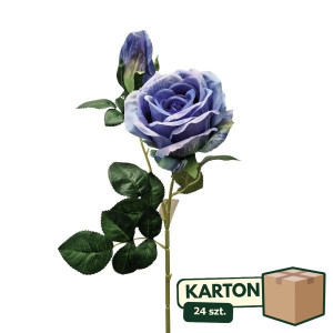 24szt róże 3D na łodydze z pąkiem wys:68cm