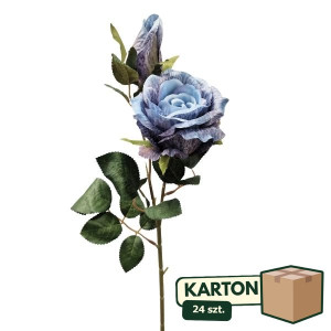24szt róże 3D na łodydze z pąkiem wys:68cm