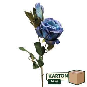 24szt róże 3D na łodydze z pąkiem wys:68cm