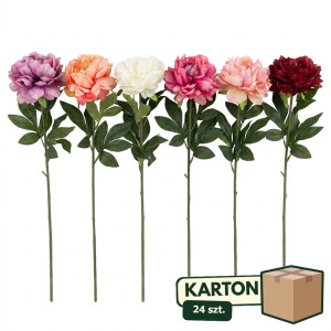 24szt peonie na łodydze wys:77cm