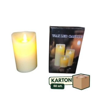 60szt świeca led wys:12,5cm szer:7,5cm z timerem