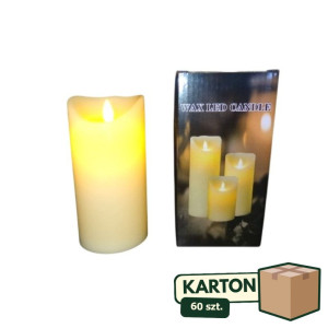 60szt świeca led wys:15cm szer:7,5cm z timerem
