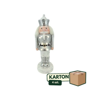 4szt dziadek do orzechów ceramiczny LED wys:52cm