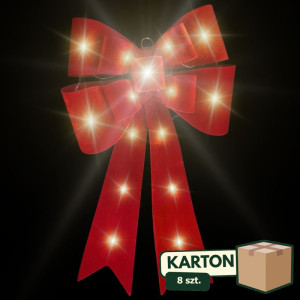 8szt kokarda z lampkami led wys:60cm szer:42cm