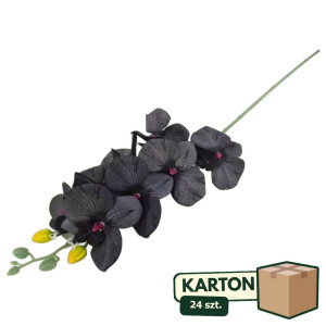 24szt storczyk na łodydze materiałowy '8 wys:76cm szer:15cm