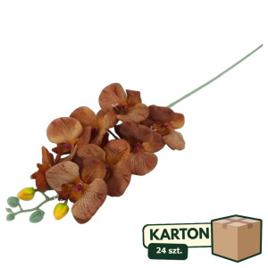 24szt storczyk na łodydze materiałowy '8 wys:76cm szer:15cm
