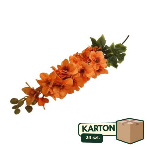 24szt ostróżki materiałowe z liśćmi wys:85cm szer:18cm