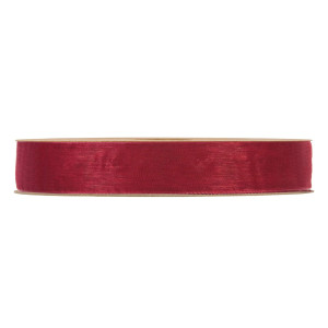 wstążka ORGANZA MATT 15mm*50m BORDEAUX