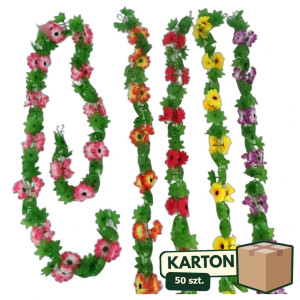 50szt girlanda z margaretkami wys:220cm mix