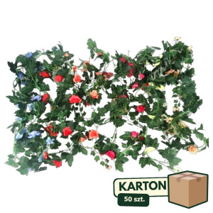 50szt girlanda z różami wys:210cm mix