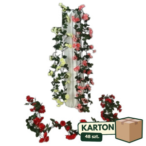 48szt girlanda z różami wys:170cm mix