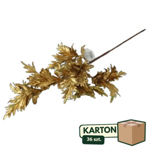 36szt gałązka - pik dekoracyjny wys:42cm złoty