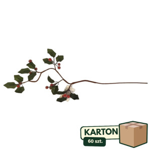 60szt gałązka dekoracyjna ilex wys:60cm