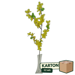 12szt Sztuczna gałązka dekoracyjna forsycja wys:50cm
