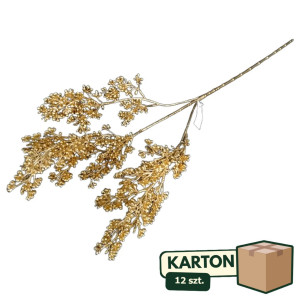 12szt Sztuczna gałązka ozdobna wys:68cm złota