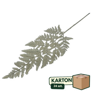 24szt Elegancka gałązka srebrna sztuczna wys:80cm