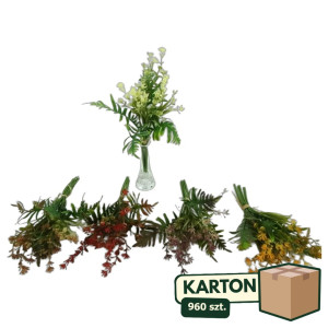 960szt Sztuczny pik florystyczny 8 gałązek wypełniacz wys:30cm mix kolorów