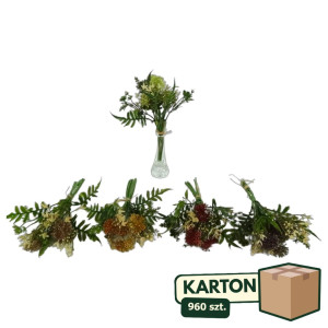 960szt Sztuczny pik florystyczny 8 gałązek dodatek wys:26cm mix kolorów