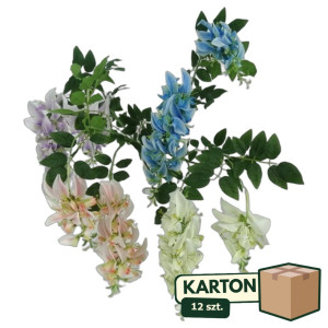12szt Wisteria sztuczna gałązka mix kolorów wys:103cm