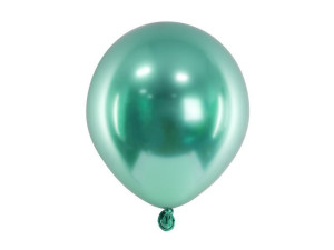 50szt balony Glossy 12 cm butelkowa zieleń