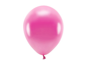 100szt Balony Eco 26cm metalizowane, fuksja