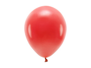10szt Balony Eco 26cm pastelowe, czerwony