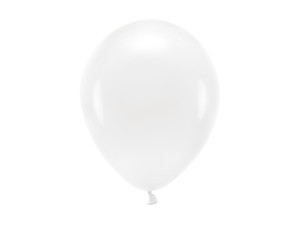 100szt Balony Eco 26cm pastelowe, biały