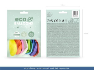 10szt balony Eco 30cm pastelowe mix