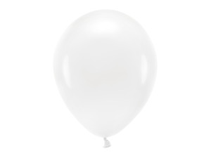 100szt Balony Eco 30cm pastelowe, biały