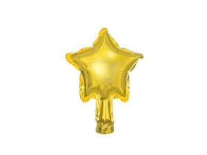25szt balony foliowe Gwiazdki wys:12cm złote