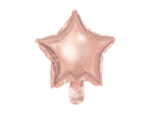 25szt balony foliowe Gwiazdki szer:25cm rosegold