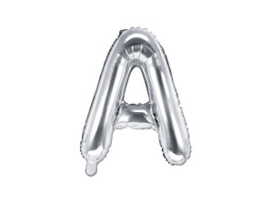 balon foliowy Litera "A" wys:35cm srebrny