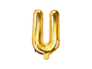 balon foliowy Litera "U" wys:35cm złoty