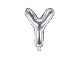 balon foliowy Litera "Y" wys:35cm srebrny