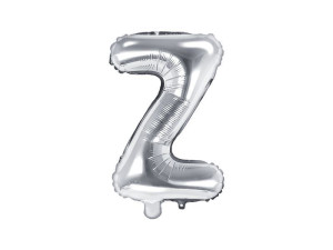 balon foliowy Litera "Z" wys:35cm srebrny