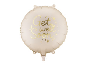 Balon foliowy pastylka Get Well Soon 45cm (18")