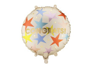 Balon foliowy pastylka Congrats 45cm (18")