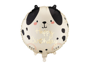 Balon foliowy pastylka Pies urodziny 45cm(18")