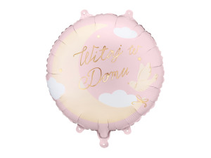 Balon foliowy pastylka Witaj w domu 45cm(18")