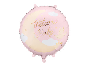 Balon foliowy pastylka Welcome Baby 45cm(18")
