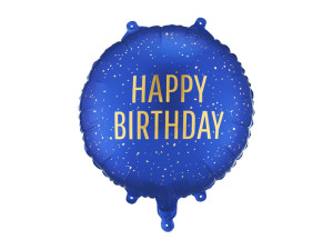 Balon foliowy pastylka Happy Birthday 45cm (18")