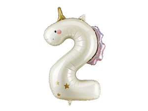 Balon foliowy Cyfra ''2'' Jednorożec wys:120cm