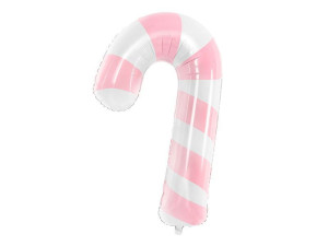 balon foliowy Cukrowa laska wys:82cm szer:50cm róż