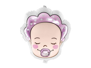 balon foliowy Bobas - Dziewczynka wys:45cm szer:40