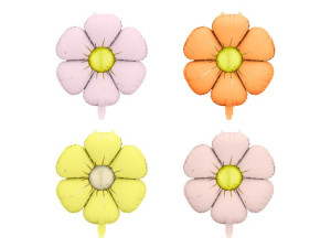 4szt Balony foliowe do girland Stokrotki szer:65cm